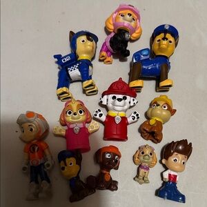 Paw Patrol Action Figures - Blue, Red, Yellow, Pink